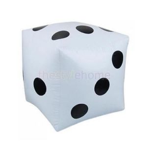 2X Big White Inflatable Dice Pool Toy Party Favors Quality PVC Backyard Game New