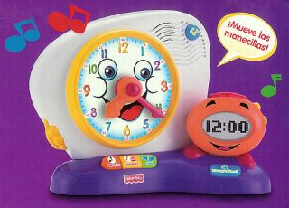 Fisher Price Fun 2 Learn Spanish Educational Clock Toy