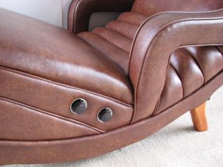Beautiful Vtg Contour Chair Lounge Heat Vibrate Pillow Covers Chaise