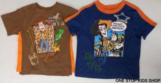 Toy Story Boys 24 Months 2T Tee Shirt Top Buzz Lightyear Disney Woody