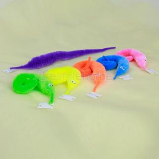 Magic Wiggly Twisty Fuzzy Worm Carnival Halloween Party Toy Kids Funny Cat Toy