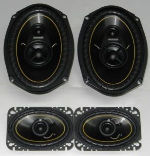 New Kicker DS693 6x9" DS46 4x6" 380 Watts Total Car Audio Speaker Package Deal