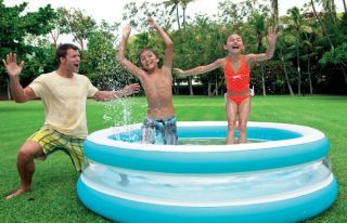 Intex Swim Center See Through Clear Inflatable Swimming Pool 57489EP