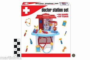 Kids Trolley Pretend Play Doctor Station Set Medical Toy Large Christmas Doctors