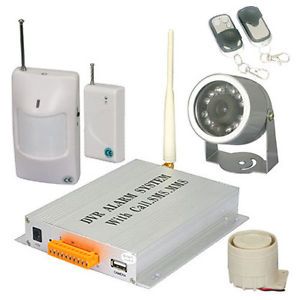 Home Security GSM Wireless Burglar Alarm System SMS MMS DVR IR Camera