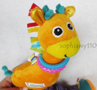 Infant Baby Kid Child Lamaze Giraffe Rattle Squeaky Developmental Plush Toy Doll