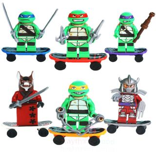 6 Pcs Ninja Turtles Figures Set Mimi Figure Ninja Building Toy