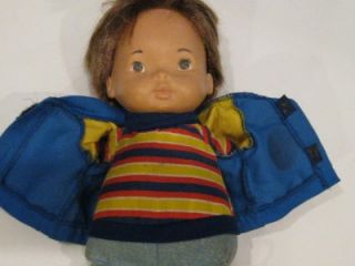 Vintage Fisher Price Lapsitter Boy Doll My Friend Joey 1974 206 with Jacket