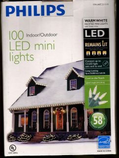 Philips 100 Indoor Outdoor LED Mini Christmas Lights