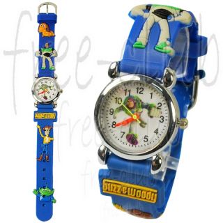 Toy Story Buzz Lightyear 3D Blue Belt Kid's Wrist Watch