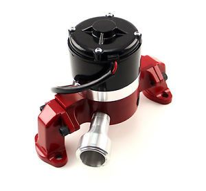 SBC Chevy Red Electric Water Pump High Volume Performance
