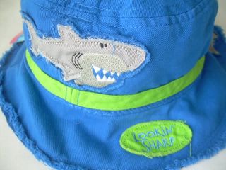New Baby Toddler Hat Boys Beach Bucket Sun Hat Shark Alligator Crab 2T 3T