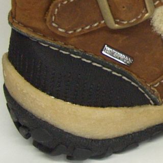 Merrell Womens Sz 11 Taiga Buckle Leather Snow Winter Boot Shoe Dark Brown New