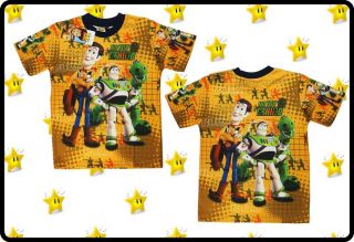 Disney Toy Story Boys Kids Clothes Top Tshirt Cartoon Characters Buzz Lightyear