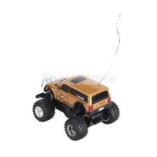 Brown Mini RC Radio Remote Control Car 1 58 Scale Kids Play Games Gift w Hummer