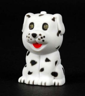 LED Light Up Keychain Dalmatian Dog Toy Animal Charm Light Sound Noise Gift New