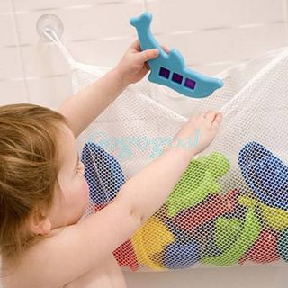 Baby Kid Bath Time Toys Tidy Suction Storage Bag Mesh Bathroom Organiser Net DIY