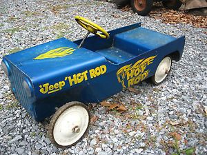 Original Hot Rod Hamilton Jeep Rat Rod Pedal Car