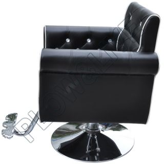 Crystal Decoration Soft Barber Salon Adjustable Hydraulic Chair Hairdressing Use