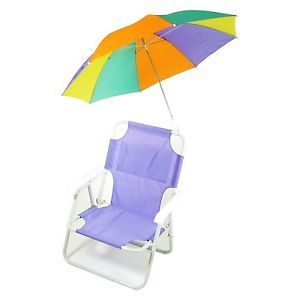 Redmon Mid Sized Pre Teen Beach Chair Multicolor re Positional Umbrella