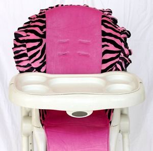 Baby High Chair Cover Fits Most Baby Trend High Chair Pink Zebra Pink Soft