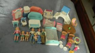 Fisher Price Loving Family Lot Dolls Parents Children Accessories Furniture Food