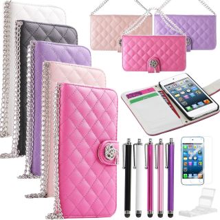 For iPod Touch 5th Gen 5g 5 Color Wallet Leather Hard Case Cover Pouch Accessory