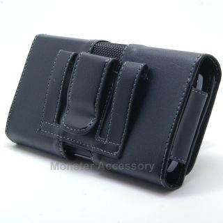 Luxmo Leather Pouch E2HBK Holster Case Belt Clip for Samsung Galaxy S2 Phones