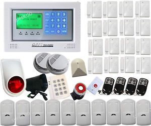 Wireless GSM Intelligent Home Security DIY Burglar House Alarm System Touch Scre