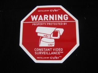 30 Home Security Alarm System Stickers 1 Security Camera System CCTV Decal