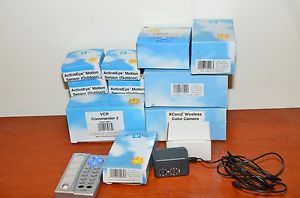 Lot of 13 x10 Color Wireless Camera Security and Home Automation System
