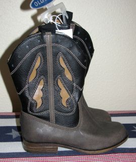 New Old Navy Toddler Boys Cowboy Boots Sz 10 Halloween Costume Western Wear