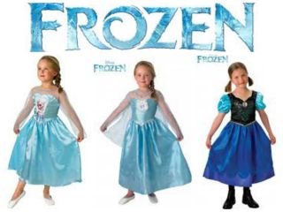 Disney Frozen Princess Anna and Elsa Fanc Dress Up Costumes BNIP 3 8 yrs New