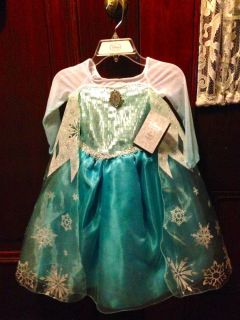 Brand New  Frozen Princess Elsa Costume Dress Up 2 3