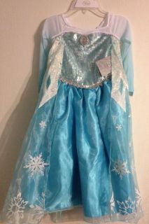 New  Frozen Elsa Costume Dress 7 8