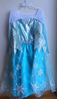  Frozen Princess Elsa Costume Dress Gown Size 10 Sold Out