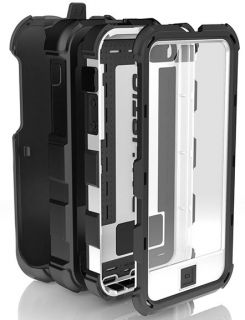 Ballistic HC Hard Core Series Case Cover Belt Clip Holster iPhone 5 Black White