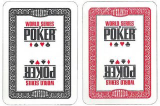 Modiano WSOP Plastic Playing Cards Black Red Poker Size Jumbo Index