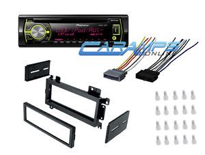 Car Stereo Radio CD Player Deck Receiver w Dash Kit Wire Harness Install Kit