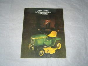John Deere Lawn Tractor Brochures