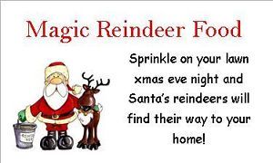 63 Reindeer Food D2 Xmas Christmas Stickers Labels Fete Great Money Maker