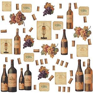 Wine Bottles 56 Big Wall Stickers Dining Room Decor Kitchen Bar Decals Labels