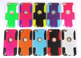 Multi Color Hybrid Rugged Heavy Duty Tough Case for Apple iPod Touch 5 5th