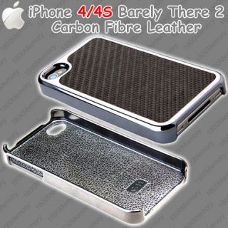 Case Mate Barely There 2 0 Carbon Fibre Leather Case Apple iPhone 4 4S CM015368