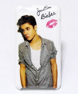 Cool Justin Bieber Stylish Pattern Hard Back Cover Case for iPod Touch 4 4th