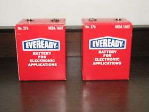 Vintage Eveready No 276 Neda 1603 9 Volt Batteries for Electronic Applications