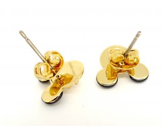 Disney Couture Minnie Mawi Gold Crystal Stud Earrings