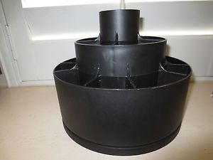 Pampered Chef Tool Turnabout Black Kitchen Craft Art Storage Caddy Carousel