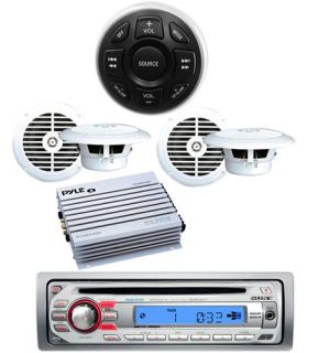 Sony Marine Boat Waterproof CD  Radio 4 Speakers Amp