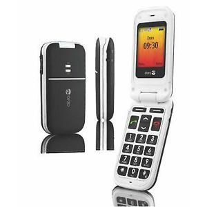 Doro 409 Phone Easy GSM White Unlocked Mobile Phone Big Buttons